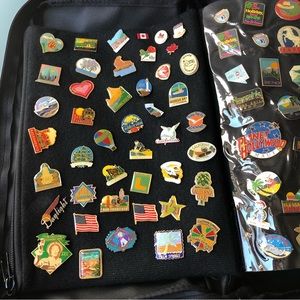 120 Assorted Pins in a Pin Book